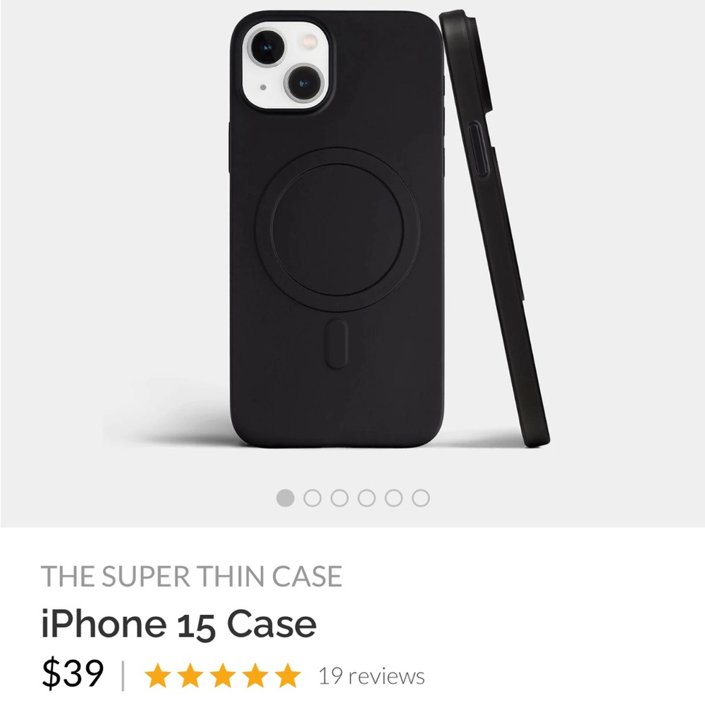 Totallee Black MagSafe iPhone 15 Case NWOT